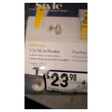 25 Stainless Steel Cabinet Knobs   1-3/16