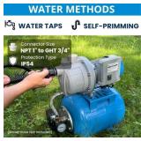 FOTING 1.5HP Shallow Well Pump w/Pressure Tank.