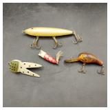 4 Vintage Fishing Lures