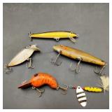 5 Vintage Fishing Lures