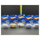 5 hot wheels new in pack