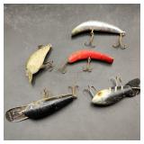 5 Vintage Fishing Lures