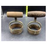2 vintage biscuit cutters