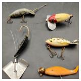 5 Vintage Fishing Lures