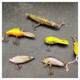 6 Vintage Fishing Lures