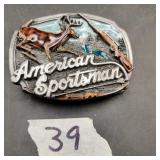1989 American Sportsman Belt Buckle