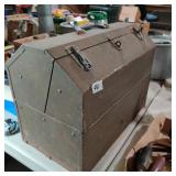 Large Fold out Metal ToolBox  good condition  big