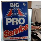 Big A Pro Service Metal Double Sided  Sign 16"