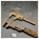2 Antique Pipe Wrenches