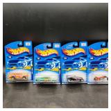(4) Hotwheels In Orig. Package 20 yrs old