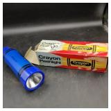 Vintage Crayon Flashlight in the orig .box