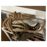 Heavy duty rope and pulley