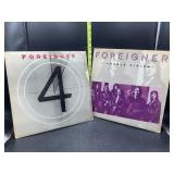 2 foreigner vinyl albums