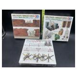 Military miniatures - brick wall set, barricade