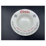 Coors advertisement plate