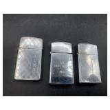 3 zippo lighters