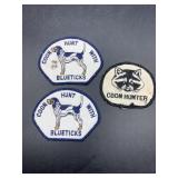 3 Coon hunter patches