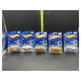 5 new hot wheels in package