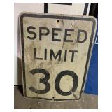 Speed limit 39 metal sign 18x24