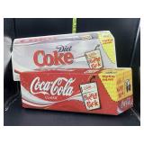 Coca Cola and Diet Coke advertisement sign 22x15