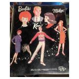 Vintage Barbie, midge, ken case - with some