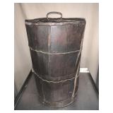 Small wood barrel- 16 inches tall