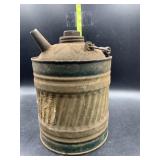 Vintage aluminum oil can