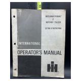 International 2 rotary tiller operaters manual