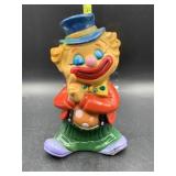 Plastic clown bank