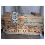 Explosive mines wooden box - 16x10x9