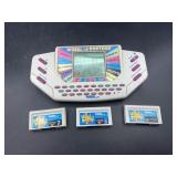 Wheel of fortune hand held game with extra