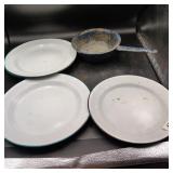Granite ware plates & pan