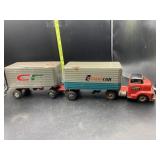 Gold bond truck with two trailers - trans con &