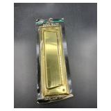 Solid brass mail slot