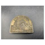 Colorado belt buckle