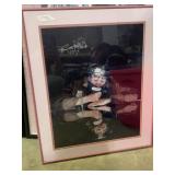 Signed Emmett Kelly clown photo