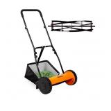 16-Inch 5-Blade Push Reel Lawn Mower, Cordless