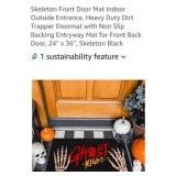 (New) 24"x 36" Skeleton Indoor/ Outdoor Non-Slip
