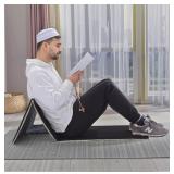 New Foldable Muslim Prayer Mat with Back Rest