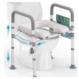 New Toilet Seat Riser for Seniors with Handles,