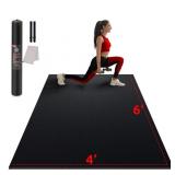 Large Exercise Mat for Home Workouts, 6x4