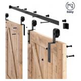 6.6 FT Bypass Sliding Double Barn Door Hardware