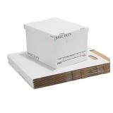 10 New Corrugated File Boxes with Lift Off Lid,