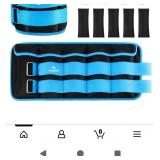 New Adjustable Ankle Weights up to  20 LBS,  Pair
