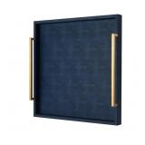 New Large Navy Blue Decorative Tray for