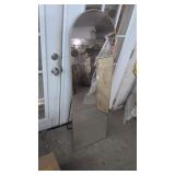 ( New) 19" x 58" Standing Mirror ) gold frame)