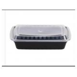 (50 ) 38 oz Microwave Safe Containers with Lids