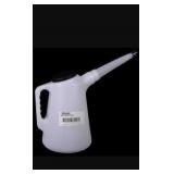 (New) 5qt Plastic Utility Can with 8 inch spout