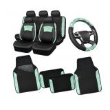 New Universal Mint Leather Lace Car Seat Covers