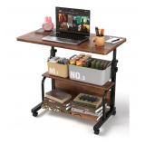New Portable Rolling Desk on Wheels Adjustable